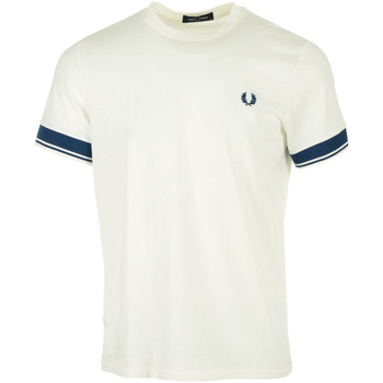 Fred Perry  T-Shirt Contrast Cuff T-Shirt