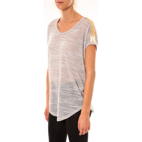 Dress Code Top à sequins R5523 gris Grau