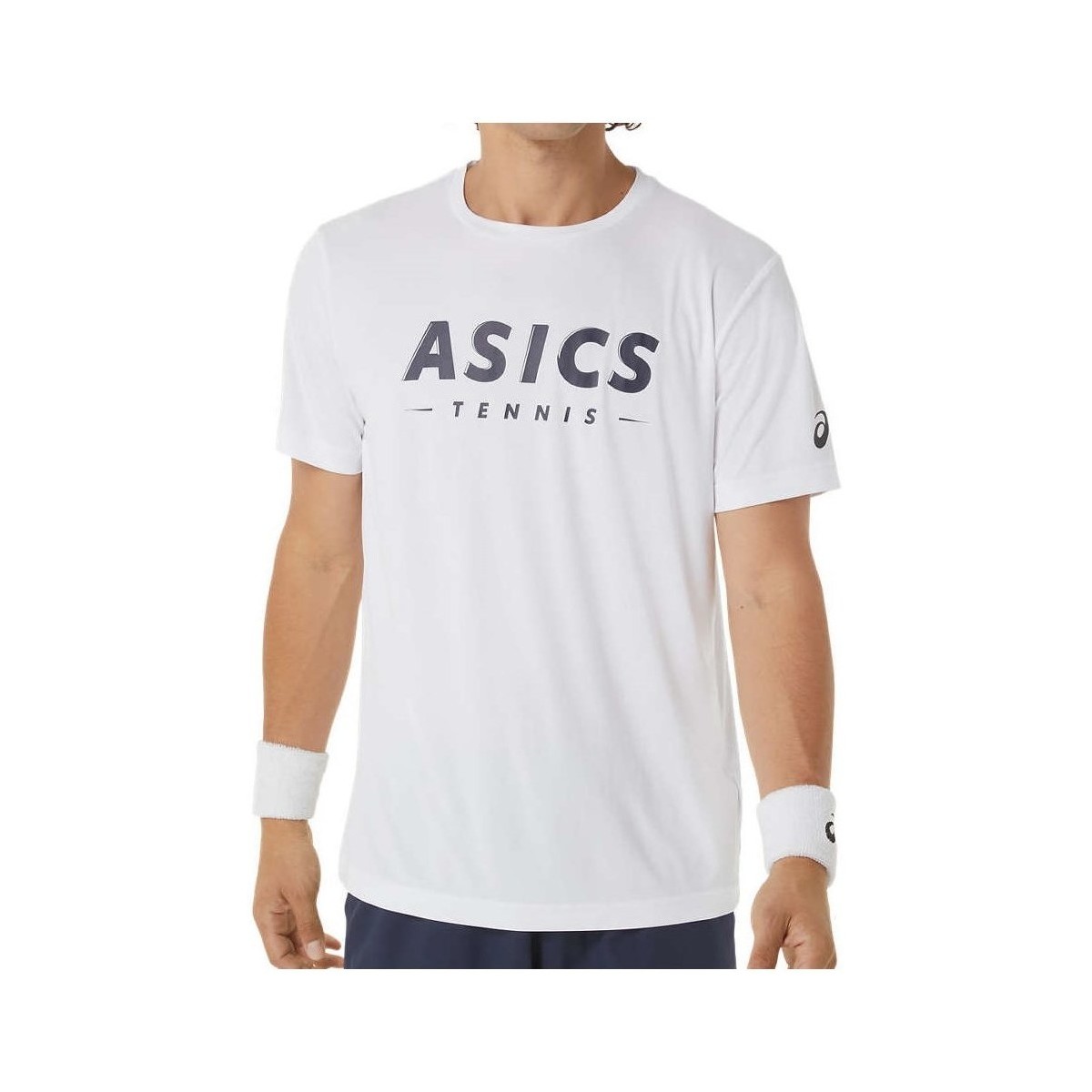 Kleidung Herren T-Shirts Asics Court Tennis Graphic Weiss