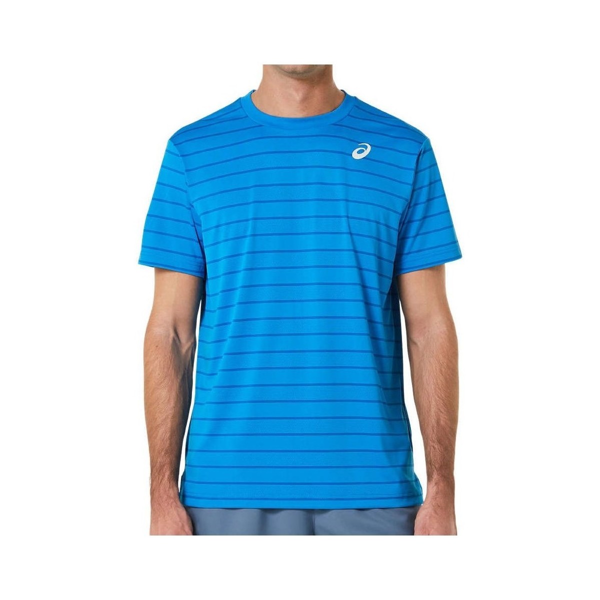 Kleidung Herren T-Shirts Asics Court Stripe Blau
