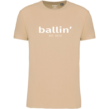 Kleidung Herren T-Shirts Ballin Est. 2013 Regular Fit Shirt Beige