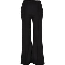 Kleidung Damen Jogginghosen Urban Classics Jogging évasé éponge à nervures femme Schwarz