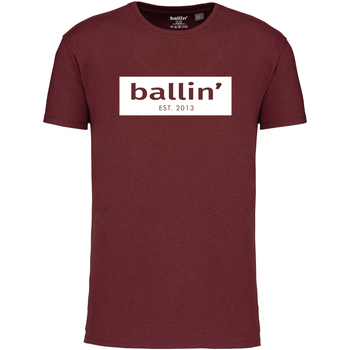 Kleidung Herren T-Shirts Ballin Est. 2013 Cut Out Logo Shirt Rot