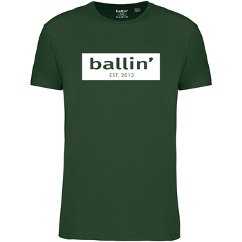 Kleidung Herren T-Shirts Ballin Est. 2013 Cut Out Logo Shirt Grün