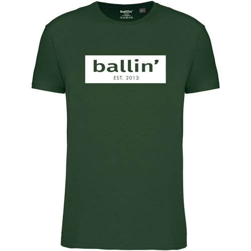 Kleidung Herren T-Shirts Ballin Est. 2013 Cut Out Logo Shirt Grün