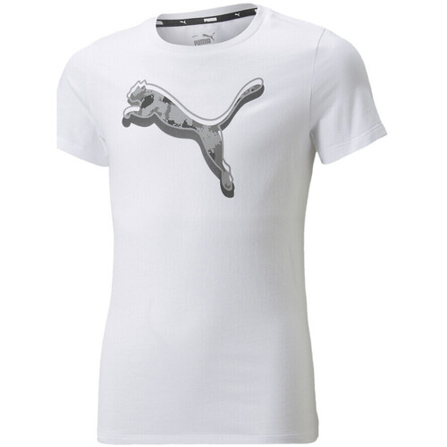Kleidung Kinder T-Shirts Puma 846937-02 Weiss