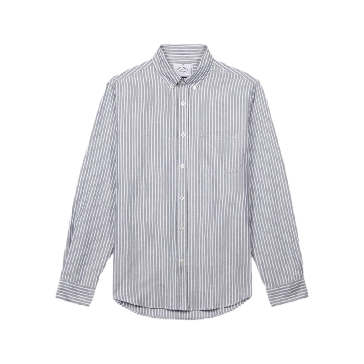 Kleidung Herren Langärmelige Hemden Portuguese Flannel Belavista Stripe Shirt - Black Grau