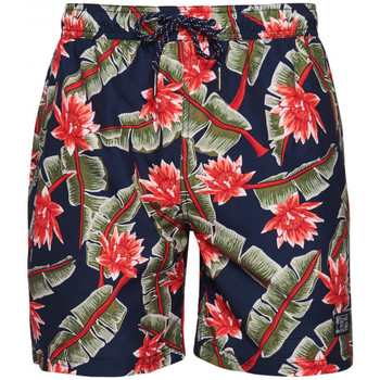 Kleidung Herren Badeanzug /Badeshorts Superdry Vintage hawaiian swimshort Blau