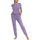Kleidung Damen Pyjamas/ Nachthemden Lisca Pyjama-Hosenstrümpfe Laura Violett