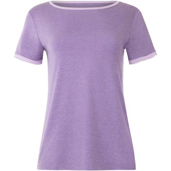 Kleidung Damen Pyjamas/ Nachthemden Lisca Pyjama-Top T-Shirt Kurzarm Laura Violett