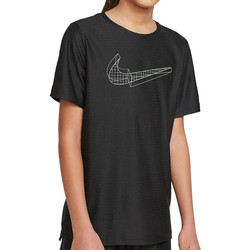 Kleidung Mädchen T-Shirts & Poloshirts Nike DA0244-010 Schwarz