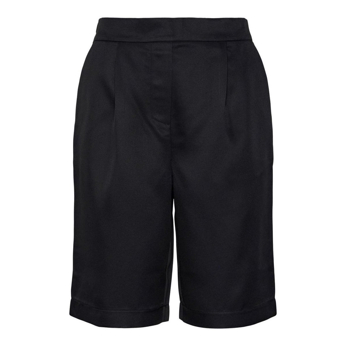 Kleidung Damen Shorts / Bermudas Pieces 17133313 TALLY-BLACK Schwarz