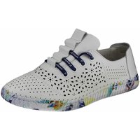 Schuhe Damen Derby-Schuhe & Richelieu Cosmos Comfort Schnuerschuhe weiss-blau 6231301-18 Weiss