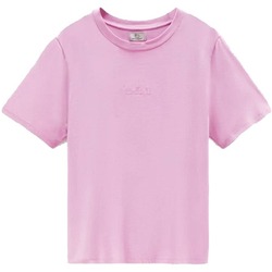 Kleidung Damen T-Shirts & Poloshirts Woolrich WWTE0070FR Rosa