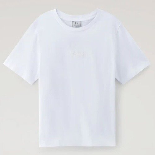 Kleidung Damen T-Shirts & Poloshirts Woolrich WWTE0070FR Weiss