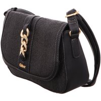 Taschen Damen Handtasche Gabor Mode Accessoires MANU, Saddle bag, mixed black 9252 133 Schwarz