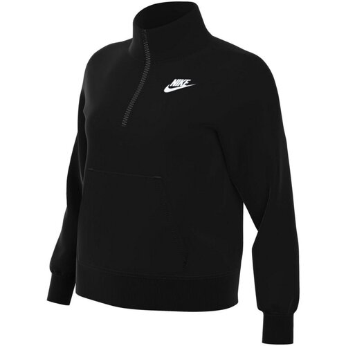 Kleidung Damen Sweatshirts Nike Sport Sportswear Club Fleece Halfzip DQ5838-010 Grau