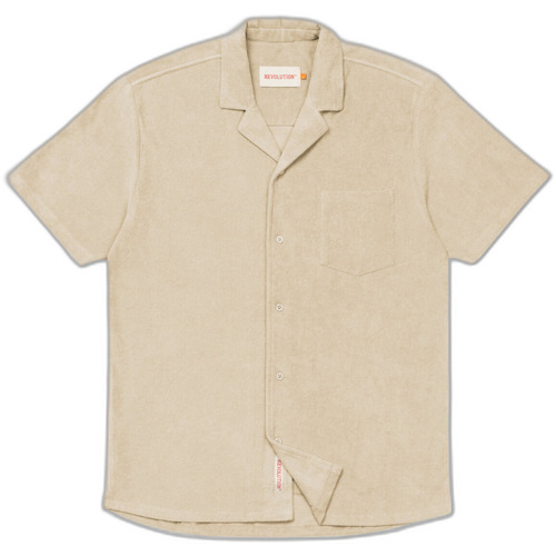 Kleidung Herren Langärmelige Hemden Revolution Chemise  Cuban Weiss