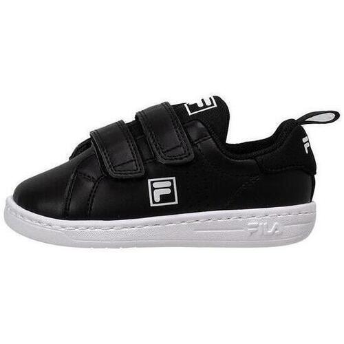 Schuhe Kinder Sneaker Fila Baskets velcro bébé  Crosscourt 2 NT A Schwarz