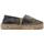 Schuhe Damen Leinen-Pantoletten mit gefloch Replay GWF22.C0074T Blau