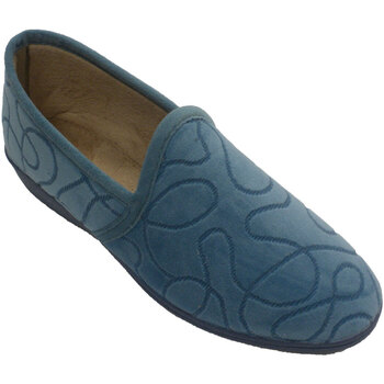 Schuhe Damen Hausschuhe Made In Spain 1940 Geschlossener Damenhausschuh Soca himmli Blau