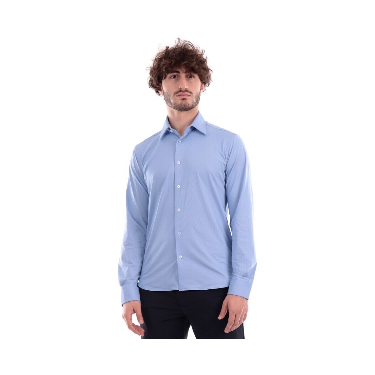 Kleidung Herren Langärmelige Hemden Rrd - Roberto Ricci Designs S23183 Blau