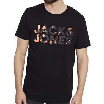 Kleidung Herren T-Shirts & Poloshirts Jack & Jones 12213387 Schwarz