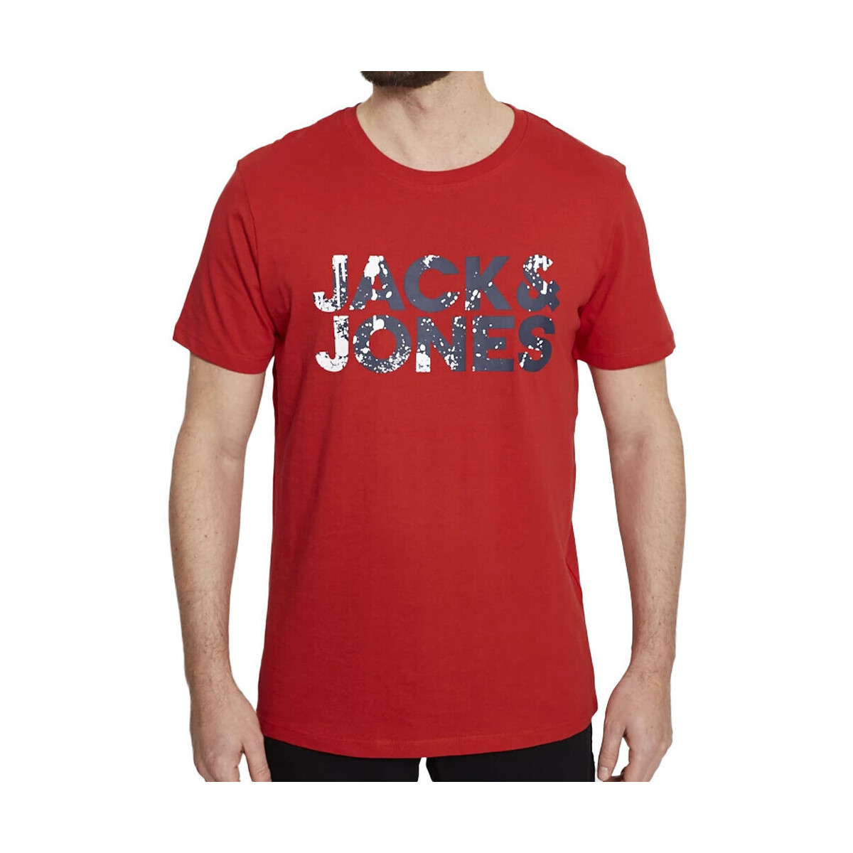 Kleidung Herren T-Shirts & Poloshirts Jack & Jones 12213387 Rot