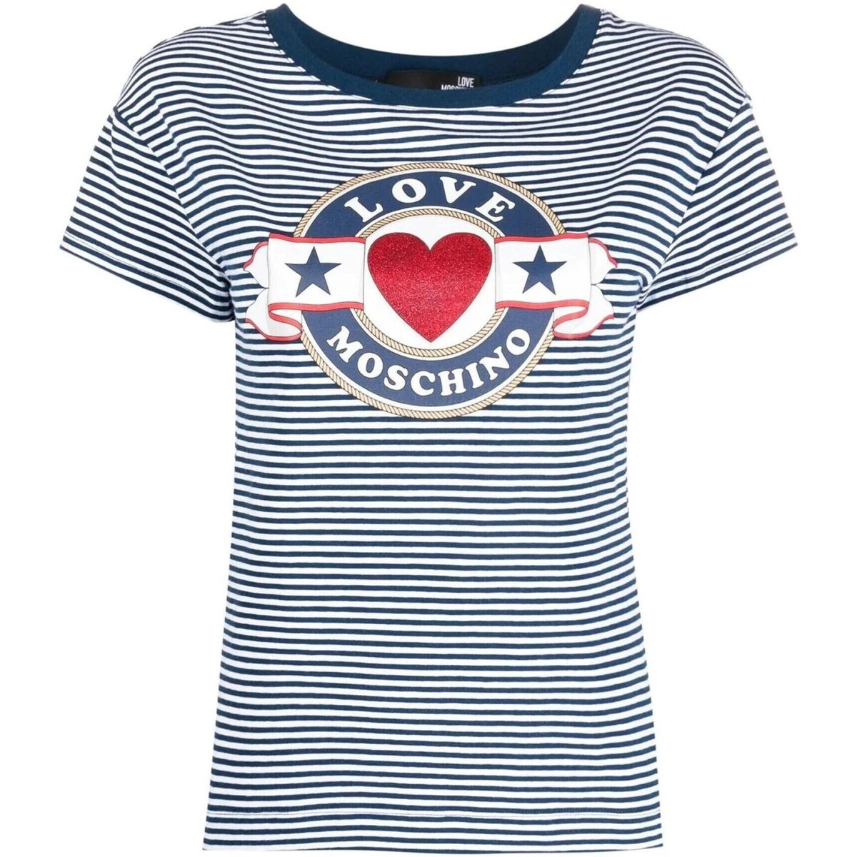 Kleidung Damen T-Shirts Love Moschino W4F303NE2426 Weiss