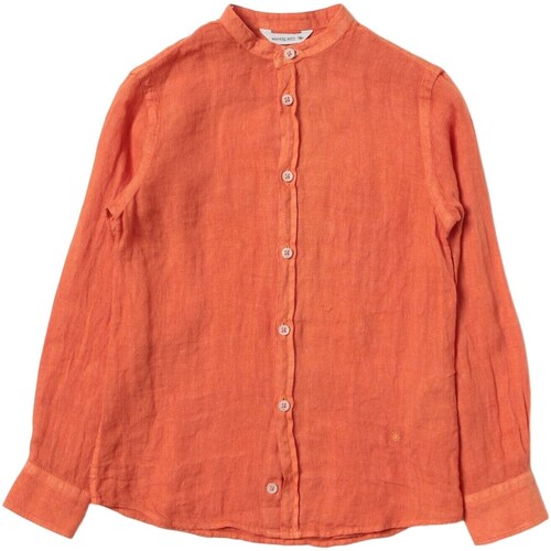 Kleidung Jungen Langärmelige Hemden Manuel Ritz MR2104 Orange