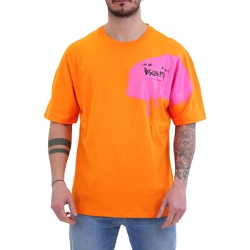 Kleidung Damen T-Shirts Disclaimer 53426 Orange