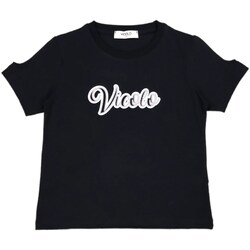 Kleidung Mädchen T-Shirts Vicolo 3146M0778 Schwarz