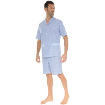 Kleidung Herren Pyjamas/ Nachthemden Christian Cane WAYNE Blau