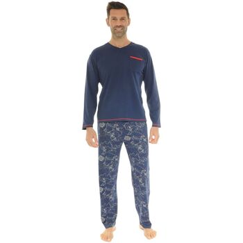 Kleidung Herren Pyjamas/ Nachthemden Christian Cane WHALE Blau