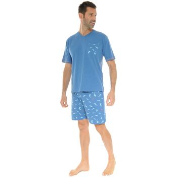 Kleidung Herren Pyjamas/ Nachthemden Christian Cane WINSTON Blau