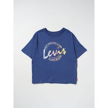 Levis  T-Shirts & Poloshirts 4EH190 MEET ANG GREET SCRIPT-U69 TRUE NAVY