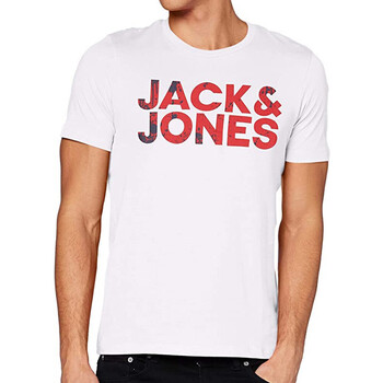 Kleidung Herren T-Shirts & Poloshirts Jack & Jones 12213387 Weiss