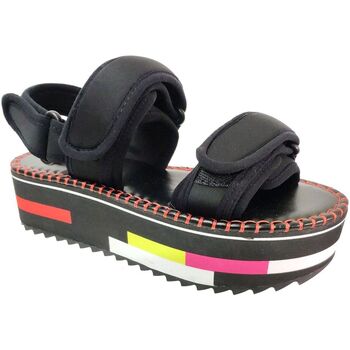 Schuhe Damen Sandalen / Sandaletten Desigual Rainbow color Schwarz