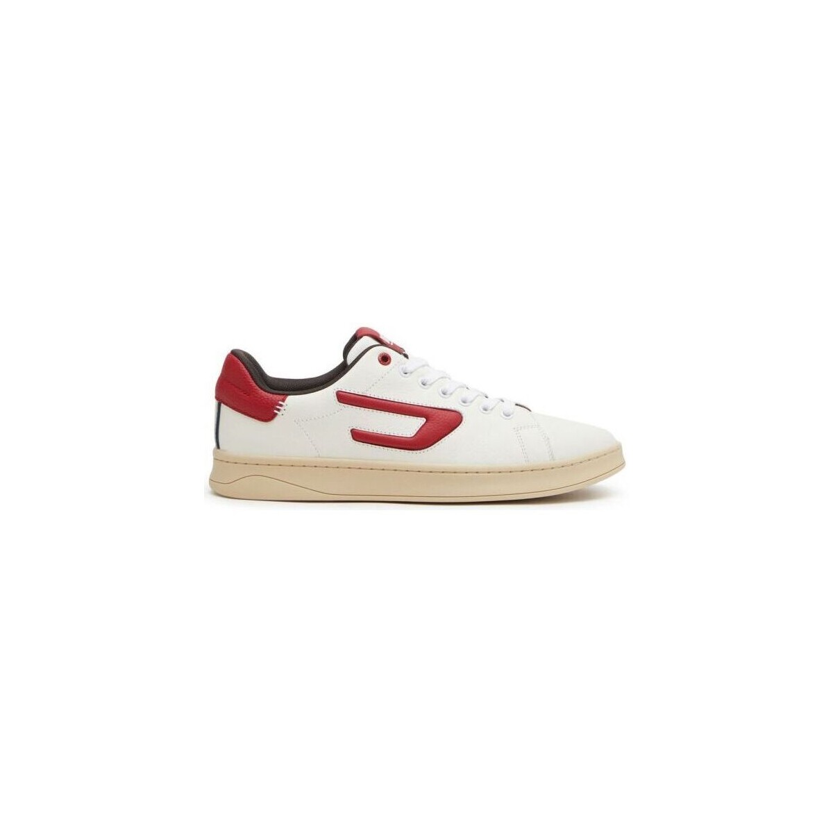 Schuhe Herren Sneaker Diesel Y02869 PR087 S-ATHENE-H9465 WHITE/RED Weiss