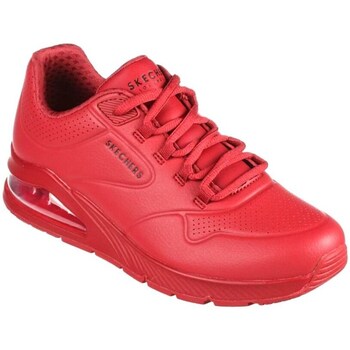 Schuhe Damen Sneaker Low Skechers Uno 2 Air Around Rot