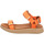 Schuhe Damen Wanderschuhe Woden Sandaletten WL926 Orange