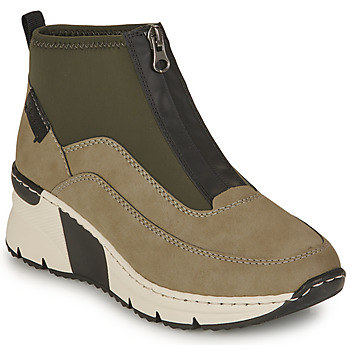 Schuhe Damen Sneaker High Rieker N6352-52 Grau / Kaki