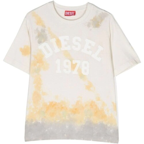 Kleidung Jungen T-Shirts Diesel J01121-KYAU0 Grau