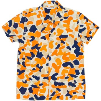 Kleidung Jungen Langärmelige Hemden Manuel Ritz MR2099 Orange
