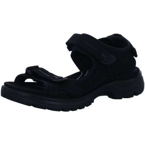 Schuhe Damen Wanderschuhe Ecco Sandaletten Offroad Plus Sandale 82218302001 Schwarz