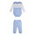 Kleidung Jungen Kleider & Outfits Guess MID ORGANIC COTON Weiss / Blau