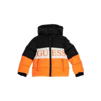 Kleidung Kinder Daunenjacken Guess N3BL02 Orange / Marine