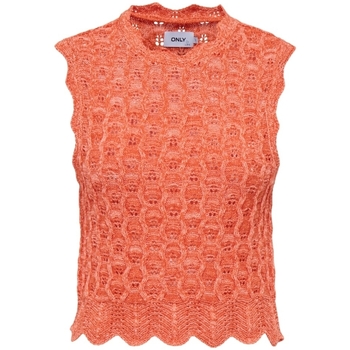 Kleidung Damen Pullover Only Top Luna Life - Orange Peel Orange