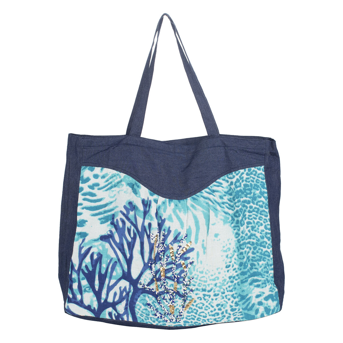 Taschen Damen Handtasche Isla Bonita By Sigris Kurzhandbeutel Blau
