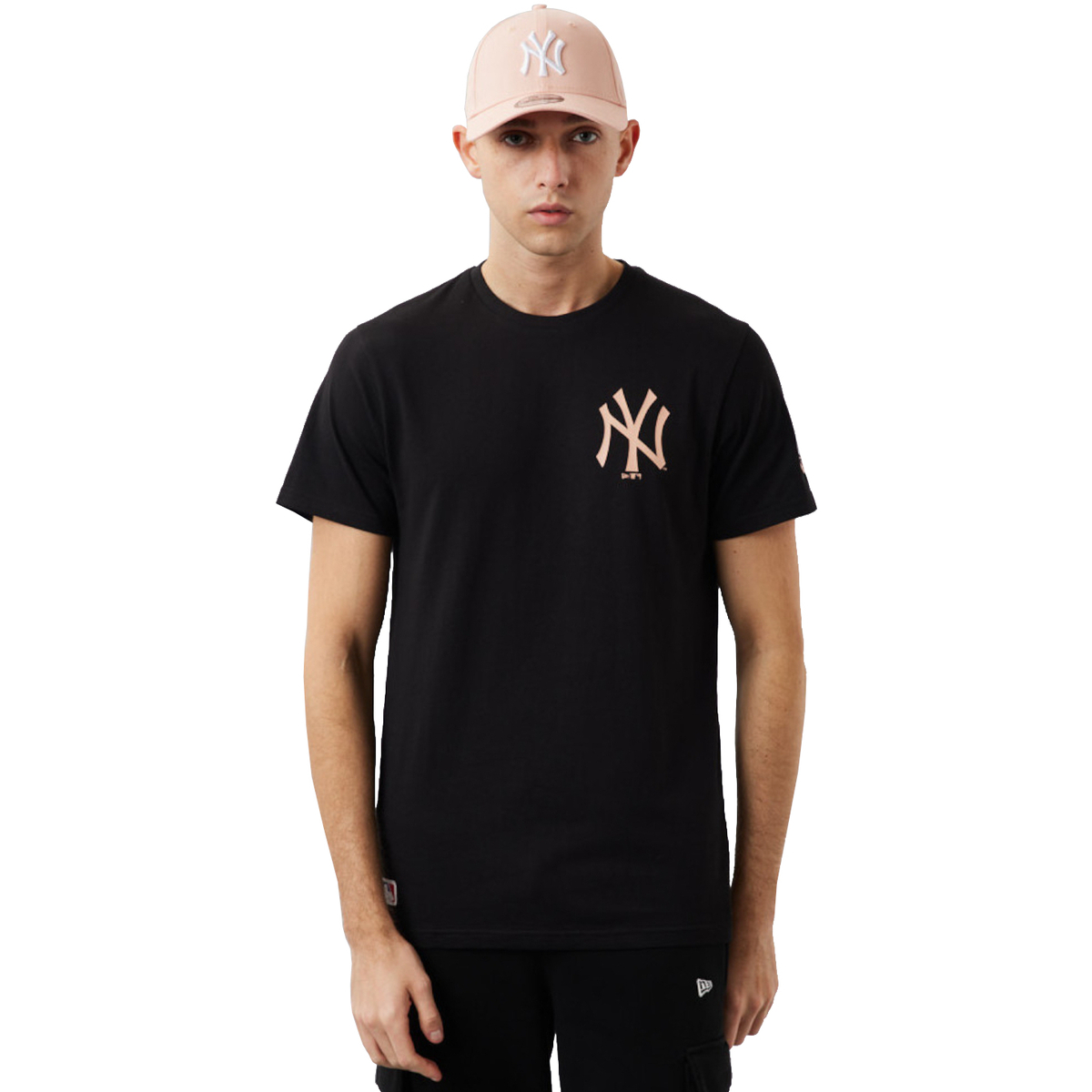 Kleidung Herren T-Shirts New-Era MLB New York Yankees Tee Schwarz